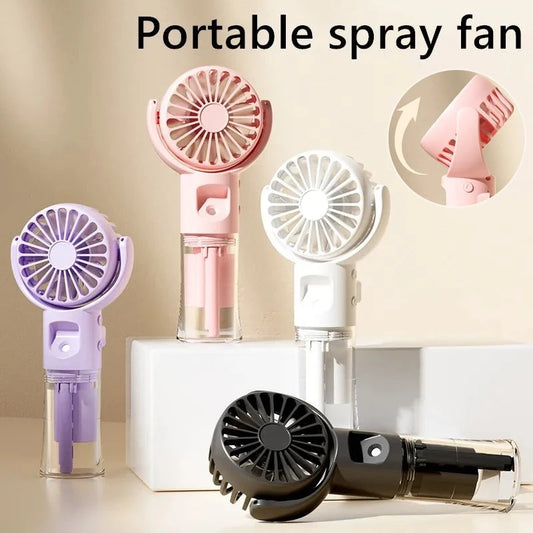 GearLyft Portable Mist Fan 4-Speed USB Rechargeable